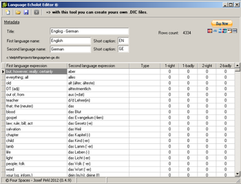 Language Echolot screenshot 2