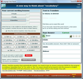 LanguageTutor French screenshot