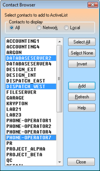 LanToucher Messenger screenshot