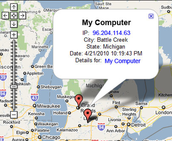 Laptop Locator Client screenshot