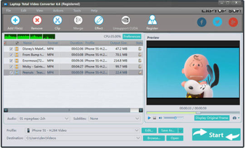 Laptop Total Video Converter screenshot