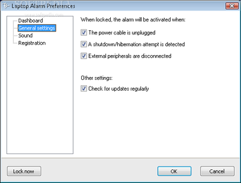 LaptopAlarm screenshot