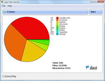 Large Folder Searcher screenshot