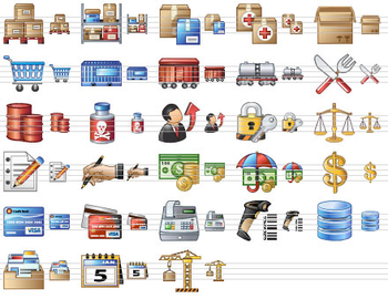 Large Logistics Icons screenshot