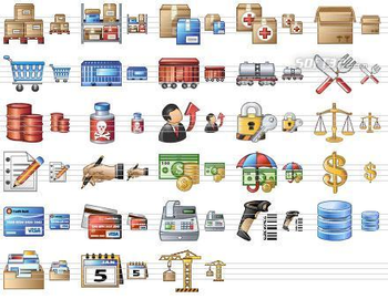 Large Logistics Icons screenshot 2