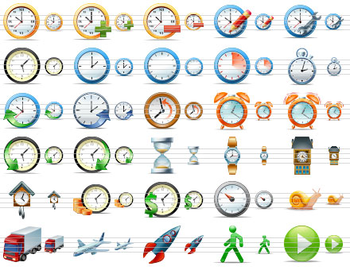 Large Time Icons screenshot