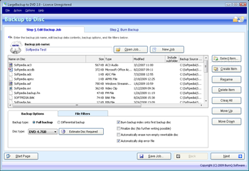 LargeBackup to DVD screenshot 2
