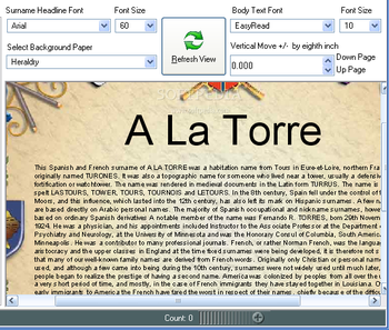 Last Name Almanac screenshot 2