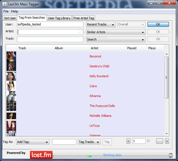 Last.fm Mass Tagger screenshot 2