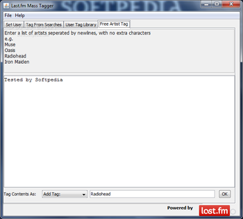 Last.fm Mass Tagger screenshot 3