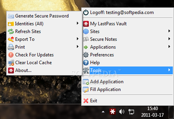 LastPass for Applications screenshot