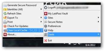 LastPass IE Anywhere screenshot