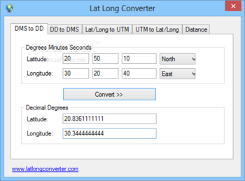 Lat Long Converter screenshot