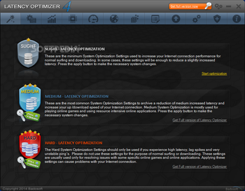 Latency Optimizer screenshot