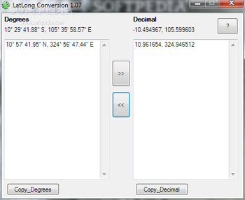 LatLong Conversion screenshot