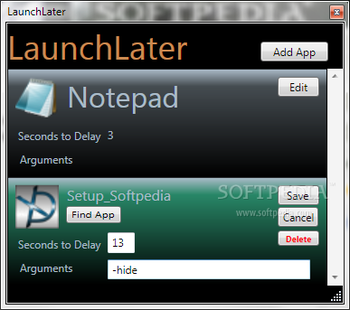 LaunchLater screenshot