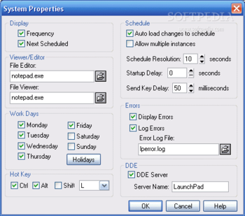 LaunchPad Event Scheduler screenshot 2