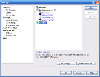 Lavasoft Personal Firewall screenshot 10