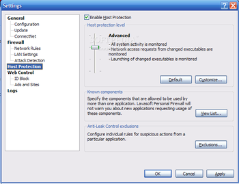 Lavasoft Personal Firewall screenshot 12