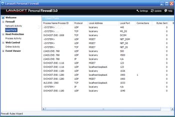 Lavasoft Personal Firewall screenshot 3