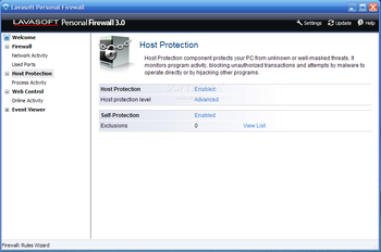 Lavasoft Personal Firewall screenshot 4