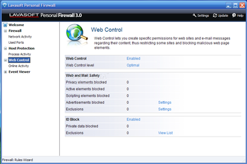 Lavasoft Personal Firewall screenshot 5