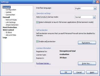 Lavasoft Personal Firewall screenshot 7