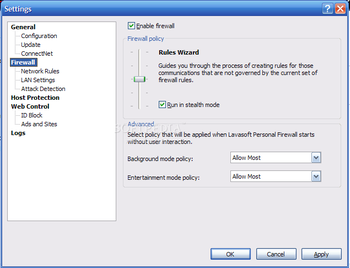 Lavasoft Personal Firewall screenshot 9