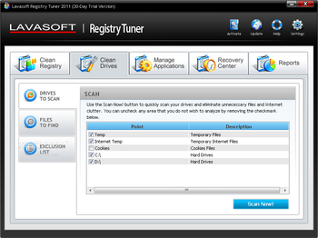 Lavasoft Registry Tuner 2013 screenshot 3