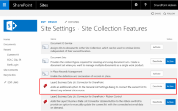 Layer2 SharePoint Business Data List Connector screenshot 5