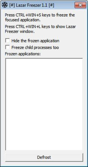 Lazar Freezer screenshot