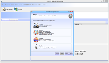 Lazesoft Data Recovery Home screenshot