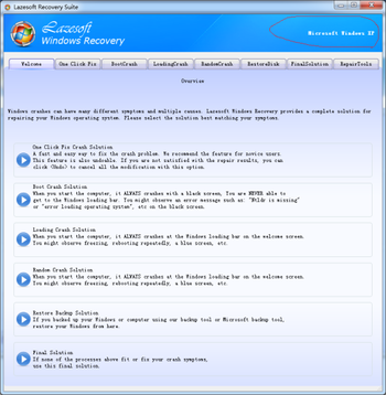 Lazesoft Windows Recovery Media Builder Home screenshot