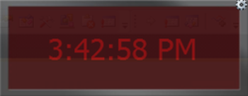 LCD Overlay Clock screenshot