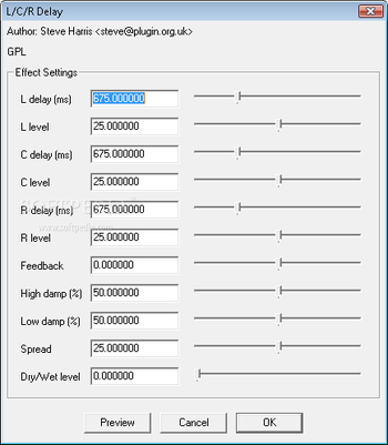 L/C/R Delay screenshot