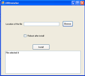 LDR Installer screenshot