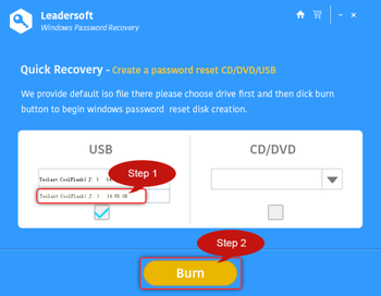 Leadersoft Windows Password Recovery screenshot 3