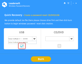 Leadersoft Windows Password Recovery screenshot 4