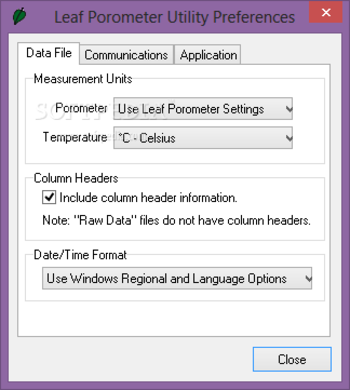 Leaf Porometer Utility screenshot 2