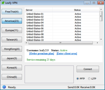 Leafy VPN screenshot 2