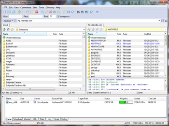 LeapFTP screenshot