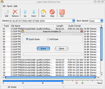 Leapic Audio CD Burner Free screenshot 3