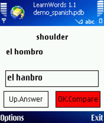 LearnWords S60v3 screenshot