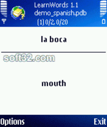 LearnWords S60v3 screenshot 3