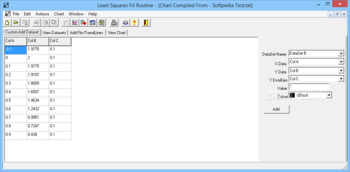 Least Squares Fit Routine screenshot 2