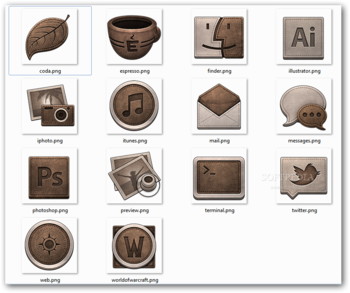 Leather icons screenshot