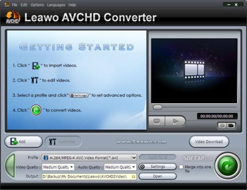 Leawo AVCHD Converter screenshot 2