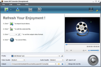 Leawo AVI Converter screenshot