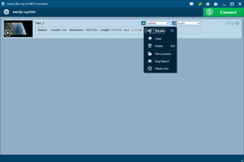 Leawo Blu-ray to MKV Converter screenshot 3