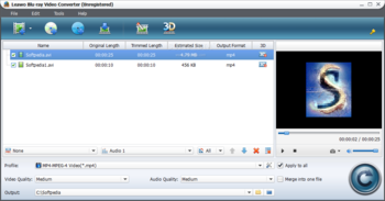 Leawo Blu-ray Video Converter screenshot